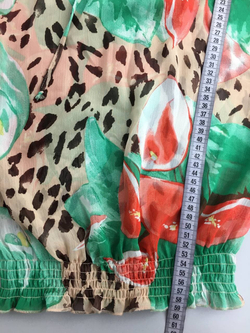 Блузка воздушная с цветами 42 размер