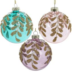 GAEM Набор из 12шт Украшение новогоднее "Шар", D 8 см, L34 W25 H9 см