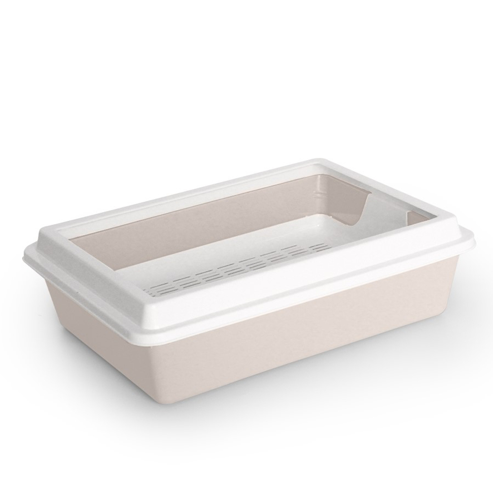 Лоток/туалет ZOOEXPRESS "Кис" для кошек с рамкой и сеткой - 41х30х12 см