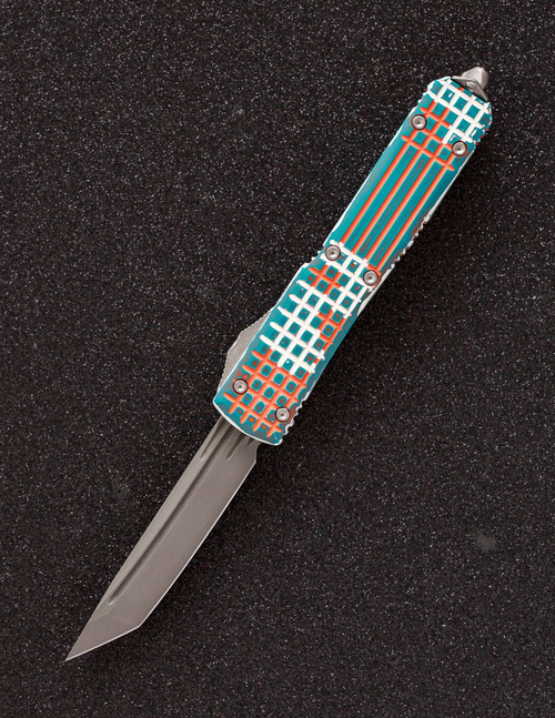 Автоматический складной нож SteelBro Ultratech T/E Delta Frag Cerakote Colors VG-10 123D-10CLRCS (оранж-бирюзовый)