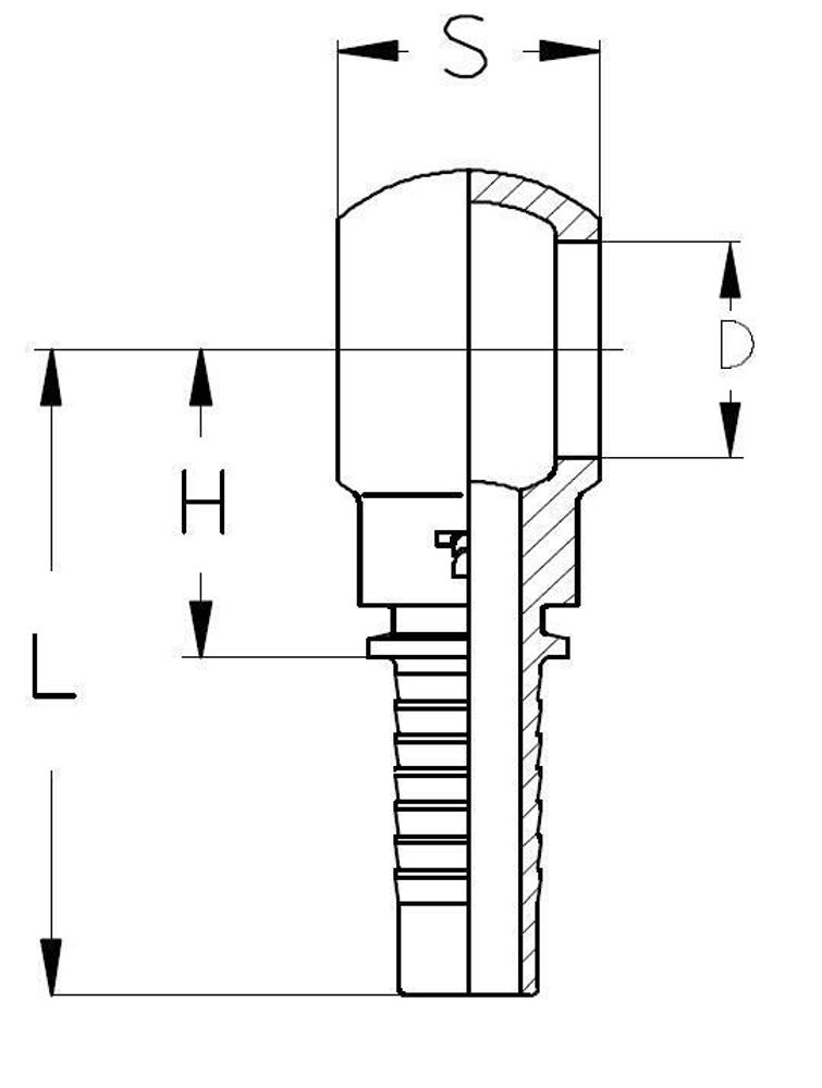 Фитинг DN 06 BANJO 1/8 TIEFFE
