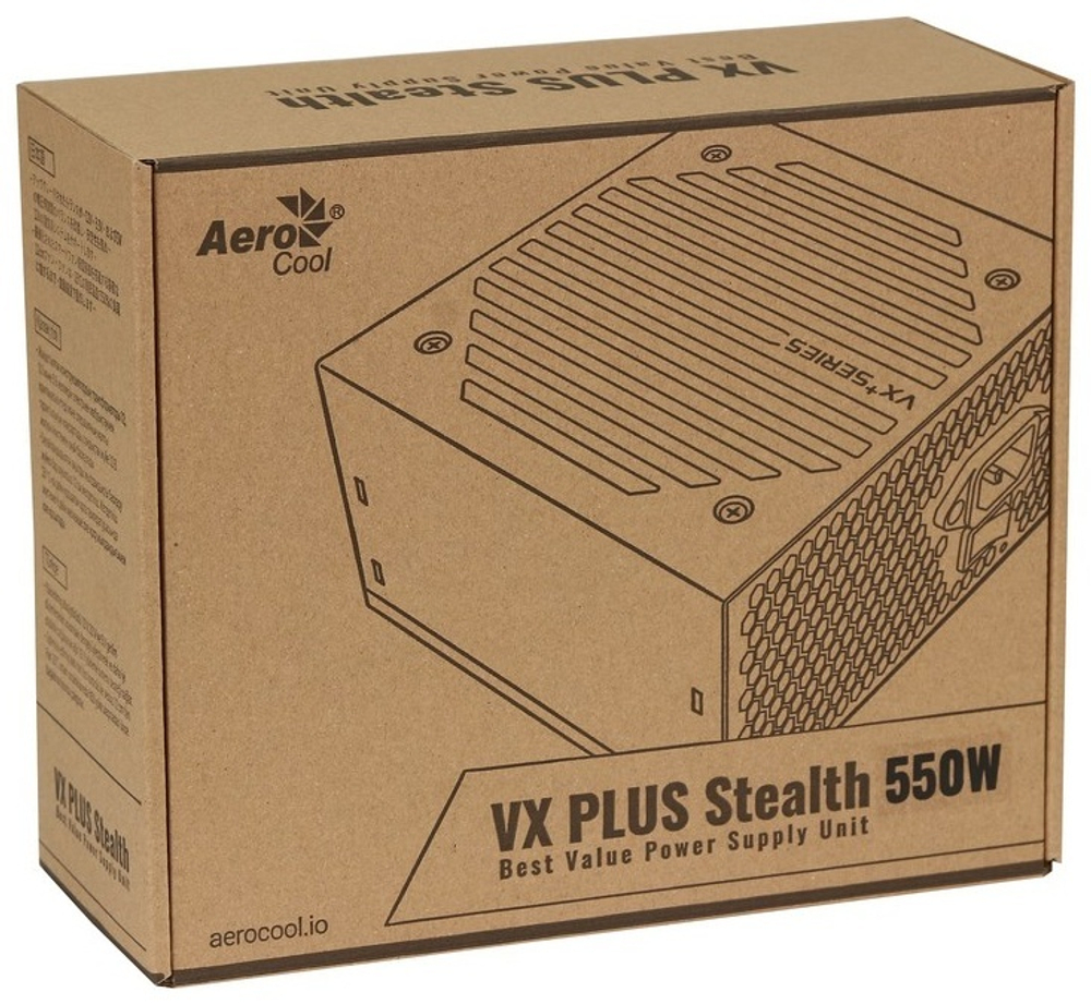 Блок питания AeroCool VX PLUS Stealth 550 (VX PLUS STEALTH 550) 550 Вт