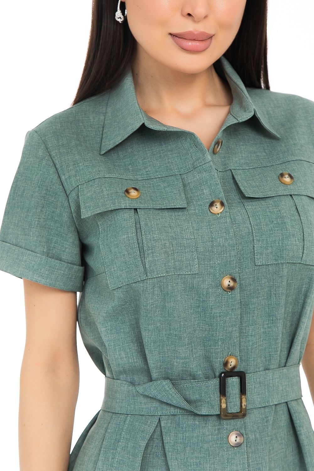 Платье-рубашка Дарина (грин) Diolche