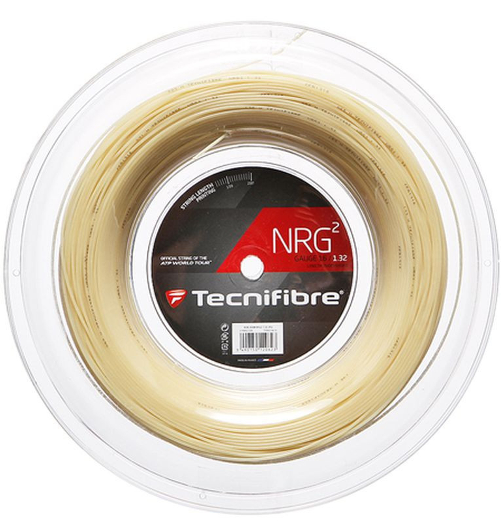 Теннисные струны Tecnifibre NRG2 (200 m) - натуральные