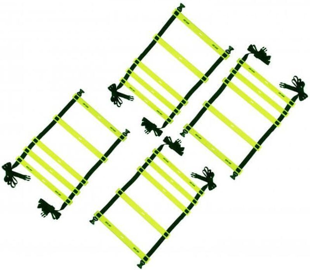 Лесенка тренировочная Pro's Pro Agility Ladder 4 Part (8 m) - neon yellow