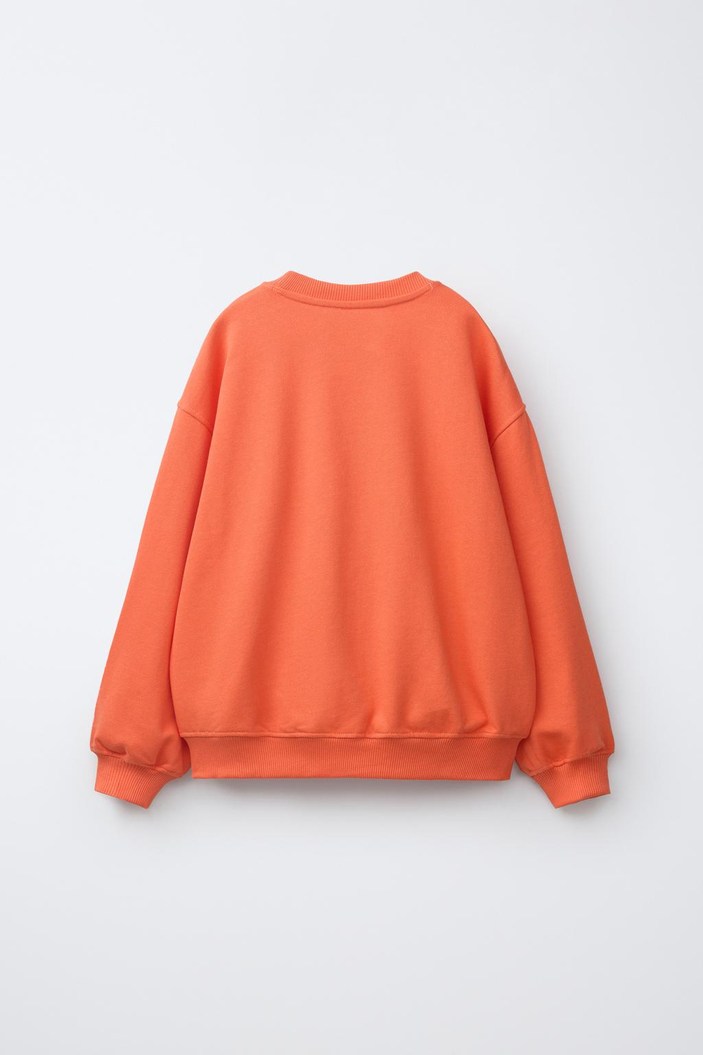ZARA ТОЛСТОВКА С ВЫШИТОЙ НАДПИСЬЮ, КОРАЛЛОВЫЙ/КРАСНЫЙ