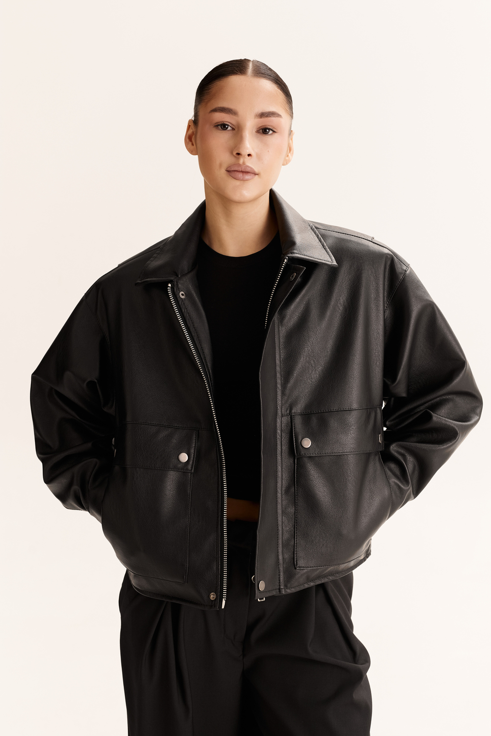 Leather Jacket ( short )