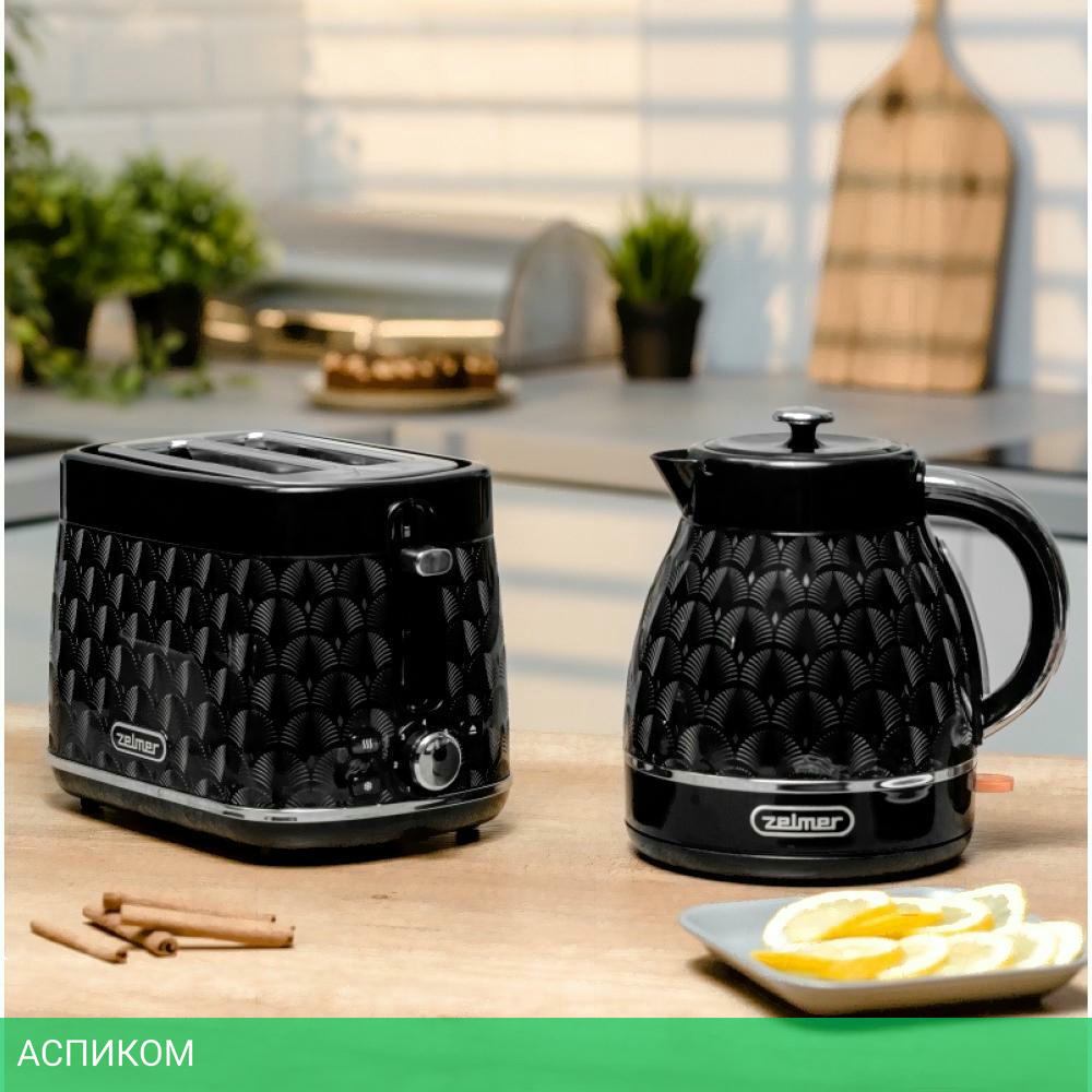 Электрочайник Zelmer ZCK7640 Black (71505422P)