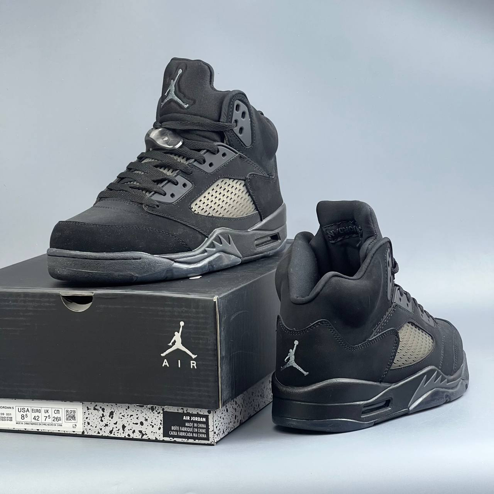 Кроссовки Nike Jordan 5 #282 (черн.)
