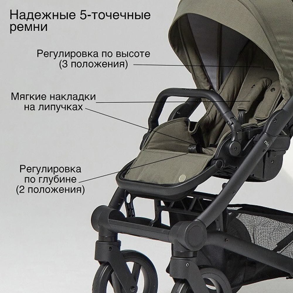 Детская коляска Mutsy Nio 2 в 1 Sea green