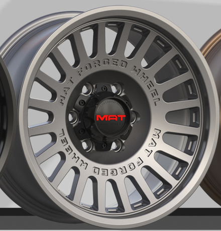 Диск колёсный кованый MAT offroad VB190s R17 8,0 ET0 Gun Grey