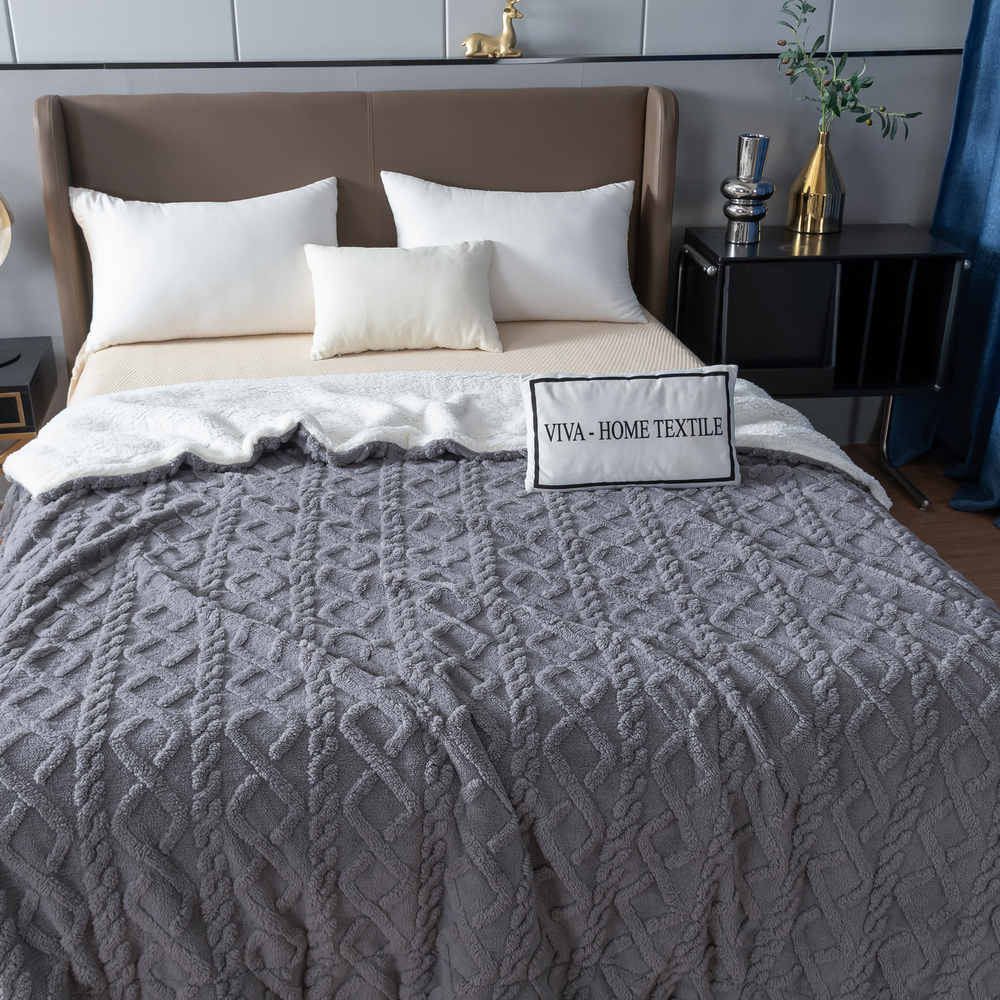 Плед Fluffy/Пушистый бамбуковая микрофибра FL009