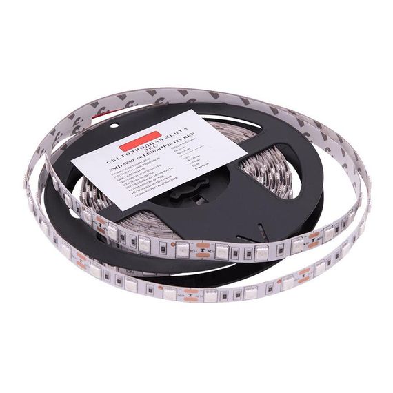 Светодиодная лента SWG 14,4W/m 60LED/m 5050SMD красный 5M 002336