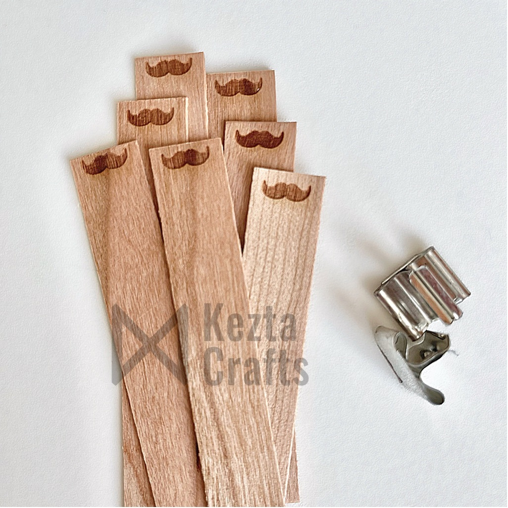 Деревянные фитили с дизайном
