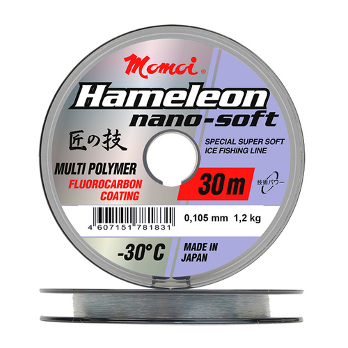 Леска Nano-Soft Winter 0,105 мм., 1,2 кг, 30 м, прозрачная