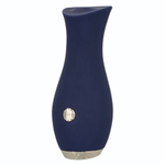 Синий клиторальный стимулятор Tulip - 11,5 см. (Цвет: синий)