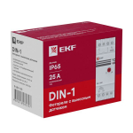 Фотореле на DIN-рейку с выносным датчиком (ФР) 2-100Лк 25А 3000Вт EKF PROxima