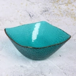 Салатник стеклянный «ICE CRYSTAL» 16,5*7,5см морской