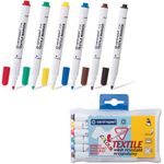 Маркеры для ткани 6 ЦВЕТОВ CENTROPEN "Textile Marker", круглый наконечник, 1,8 мм, 2739/6, 5 2739 0610