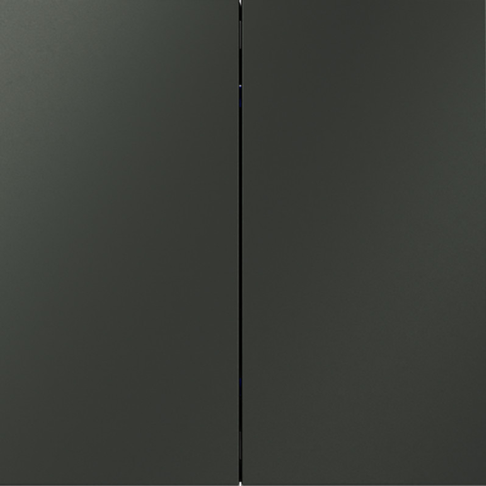 Выключатель с самовозвратом встраиваемый VOLTUM S70 двухклавишный 10А, (титан)