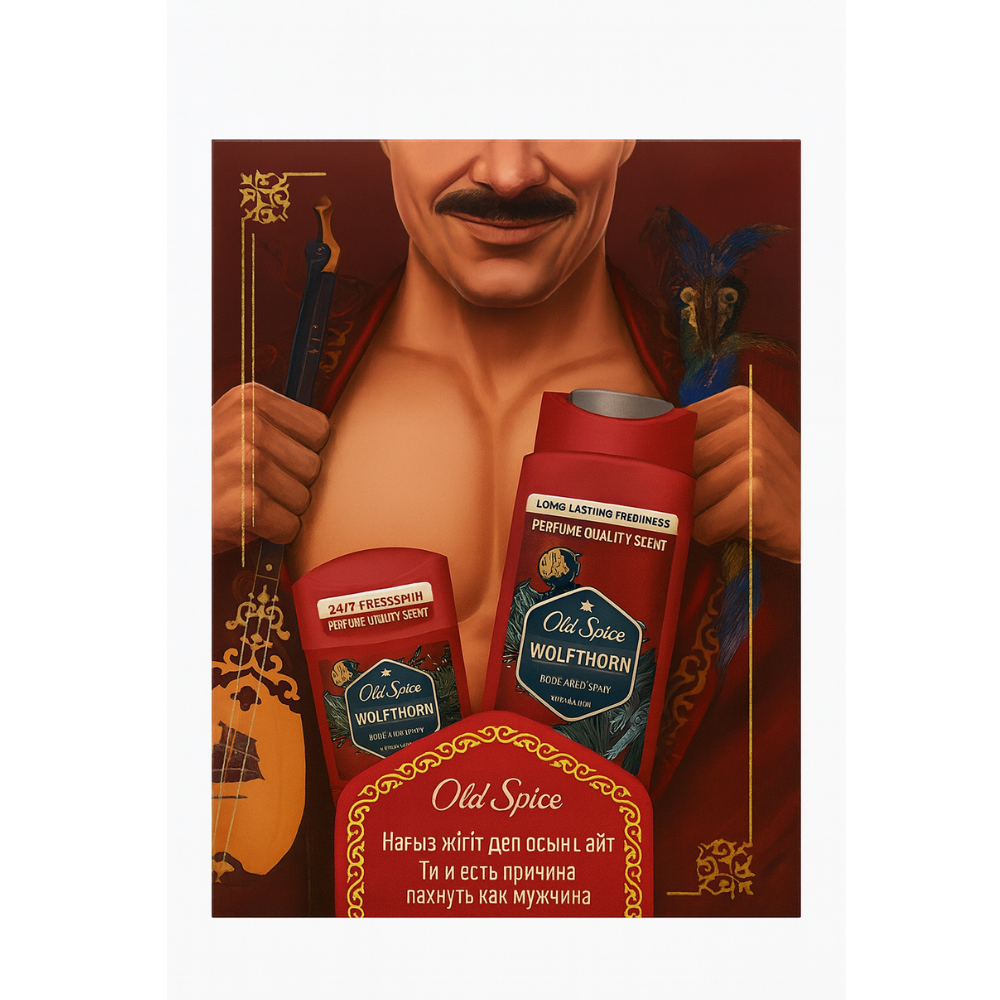 Подарочный Набор Old Spice дезодорант Wolfthorn 50 мл+Гель для душа