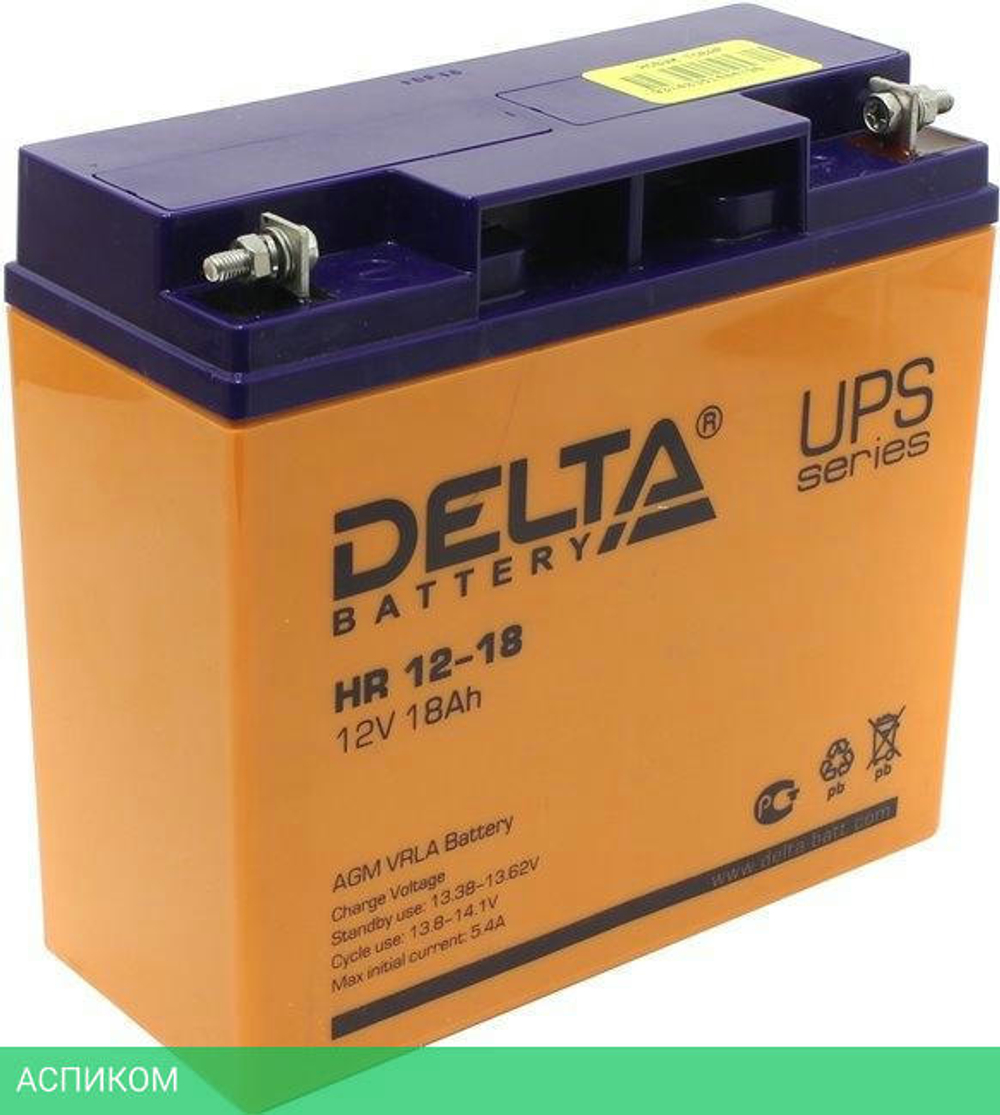 Аккумулятор для ИБП Delta HR 12-18