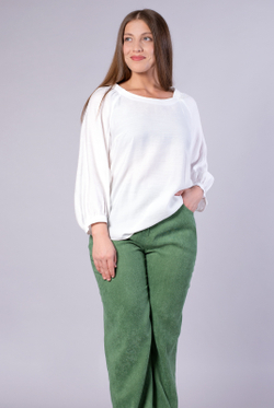 Блузка женская 3782ВПА, белый #31Б093782ВПА