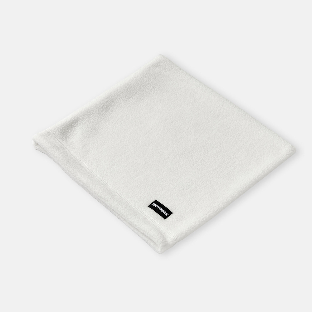 Флисовый шарф-труба Footwork Hoop White