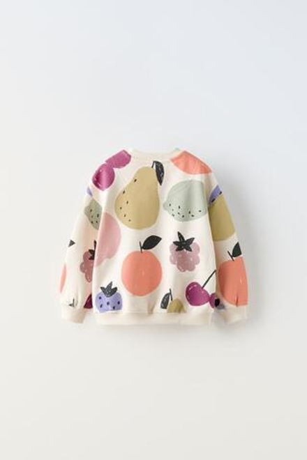 ZARA ТОЛСТОВКА С ПРИНТОМ, РАЗНОЦВЕТНЫЙ