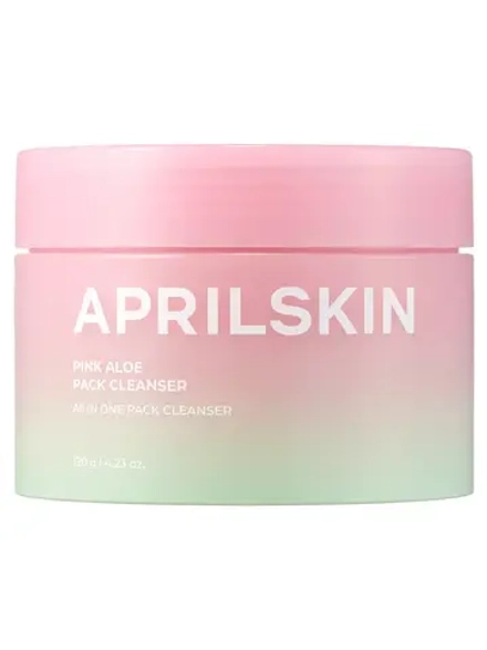 APRILSKIN Двухфазное средство: очищающий бальзам и пенка c розовым алоэ Pink Aloe Pack Cleanser 120 гр