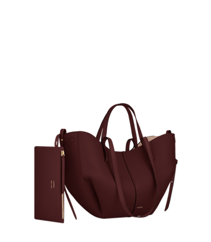 Сумка Polene Cyme Mini EDITION TEXTURED BLACK CHERRY