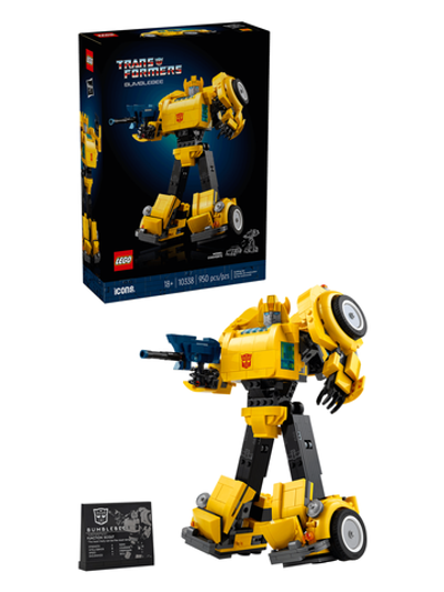 Конструктор Лего Иконс Бамблби 10338 | LEGO Icons Bumblebee 10338 | коллекционная модель трансформера  950 деталей 18+