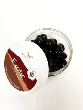 Счастье в шоколаде:  Вишня в коньяке в тубусе , 150 гр