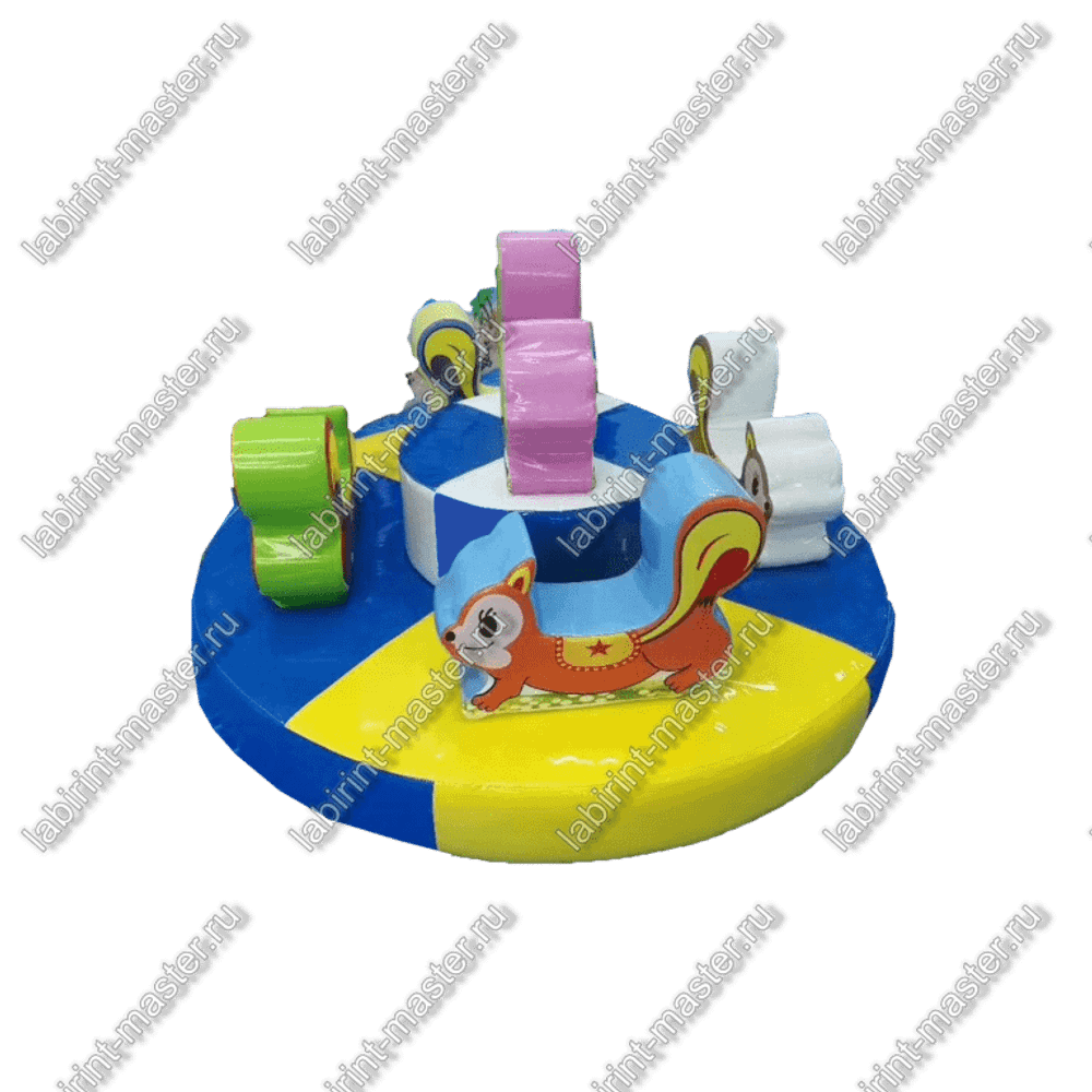 Электрическая карусель детская 4KIDS "Лесные друзья"