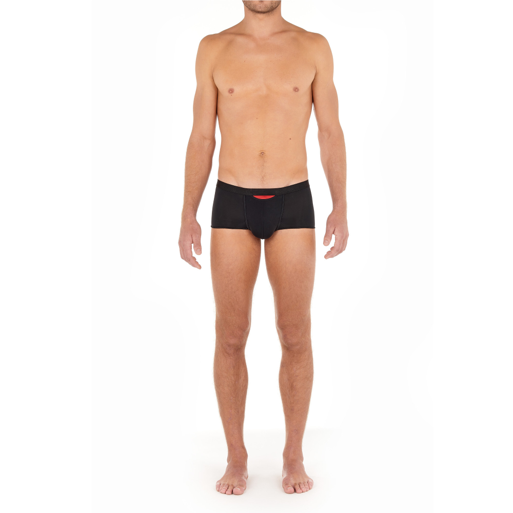 Мужские трусы хипсы черные HOM PLUME UP Trunk HO1 up 402373_400004