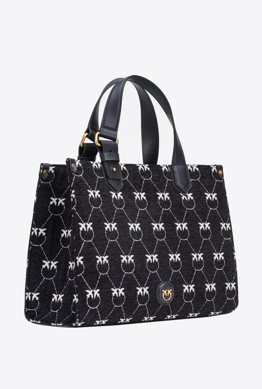MONOGRAM JACQUARD SHOPPER BOX BAG