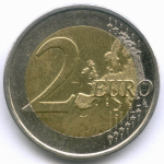 2 евро 2012 год. Финляндия. 150 лет со дня рождения Хелены Шерфбек. Биметалл XF