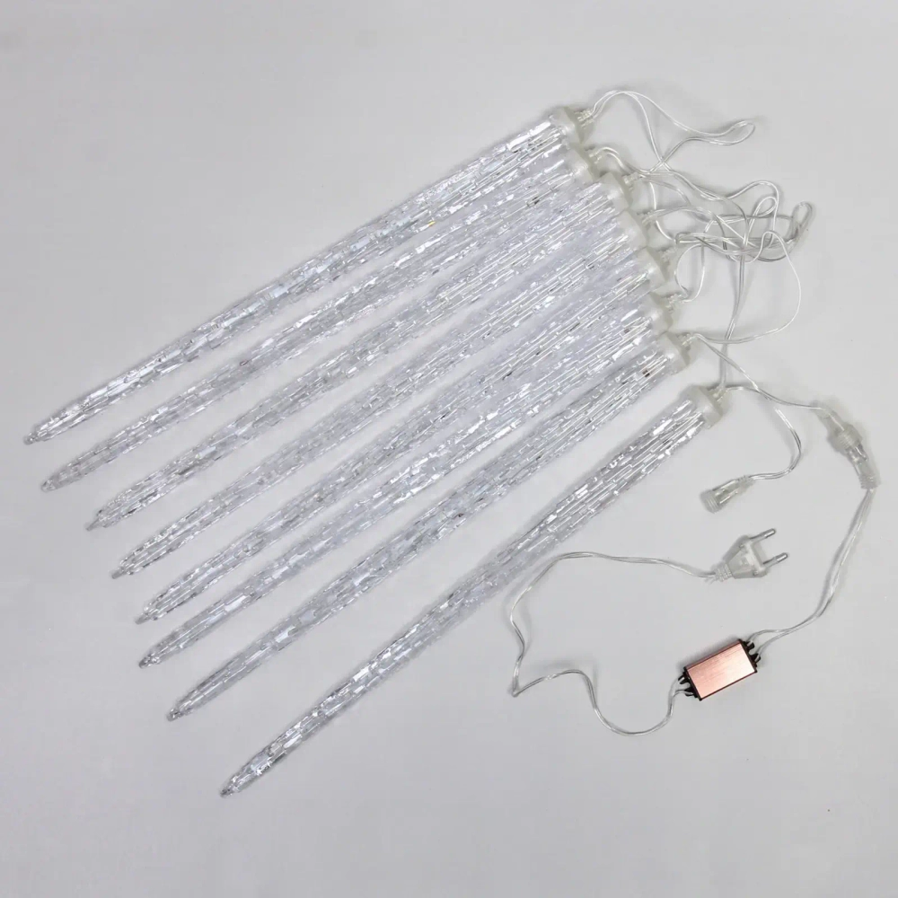 Гирлянда для улицы «Сосулька» 3,0 м*42 см 288 ламп LED, IP-54, Белый (8 трубок)