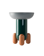 Столик приставной Explover01 BARSELONA DESIGN стволокно/массив/стекло multicolor green 400х400х500h