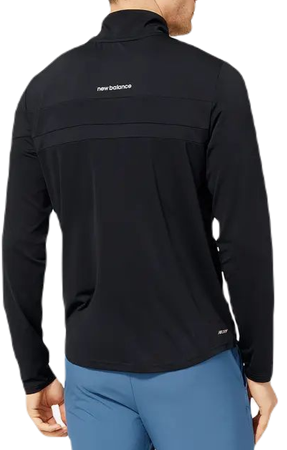 Мужская теннисная кофта New Balance Accelerate Half Zip - black