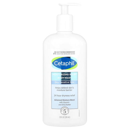 Cetaphil, Увлажняющее средство для душа, для сухой и чувствительной кожи, 591 мл (20 жидк. Унций)