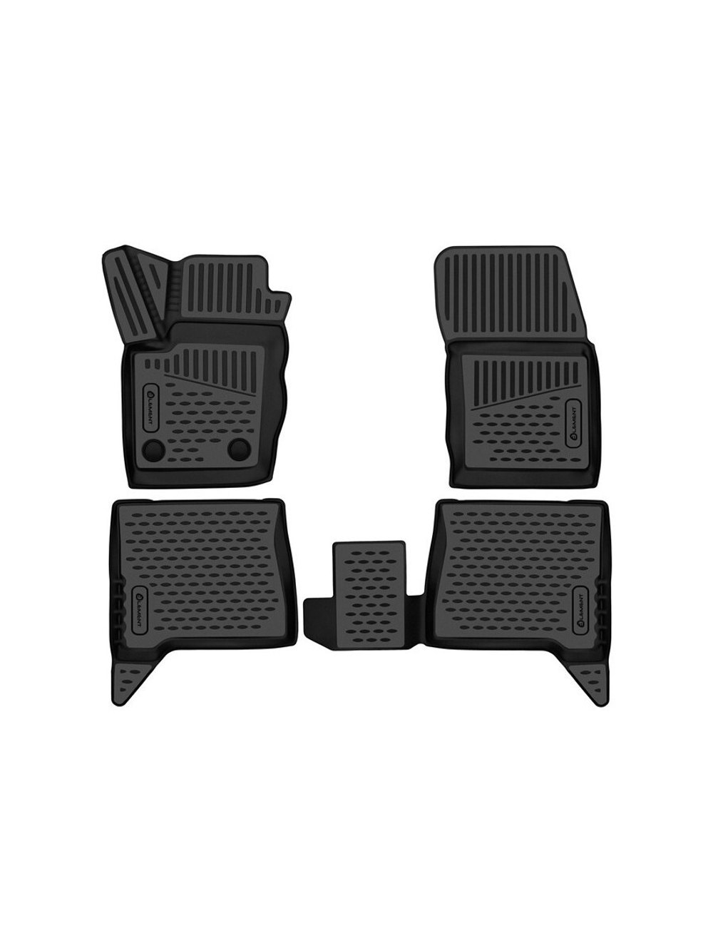 Коврики в салон для GREAT WALL Poer King Kong 2022-, Пикап, 4шт. (полиуретан) ELEMENT3DAN0403210K