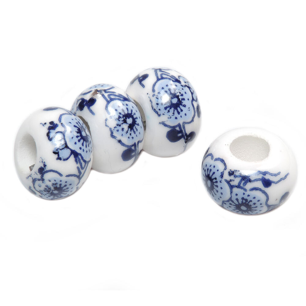 Бусина-шарм керамика, роспись