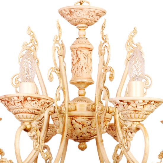 Подвесная люстра La Lampada 50908(LAMP402/8.17-ROS.CER-SM)