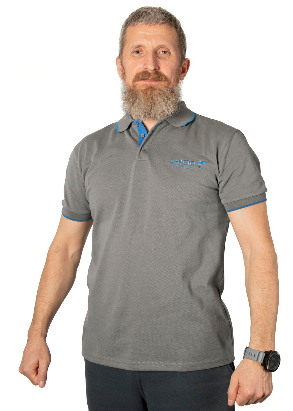 Рубашка поло SALMO GREY 03 р.L