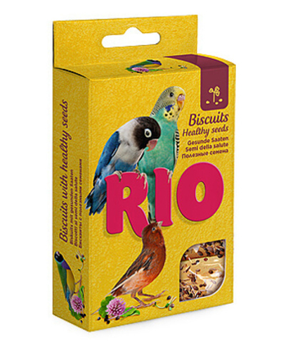 Рио Лакомство Бисквиты д/птиц с полезными семенами,5х7г
