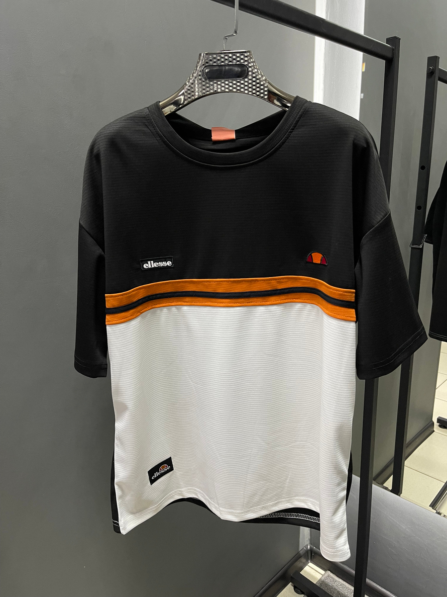 Майка Ellesse Oversize #630 (бел.-черн.)