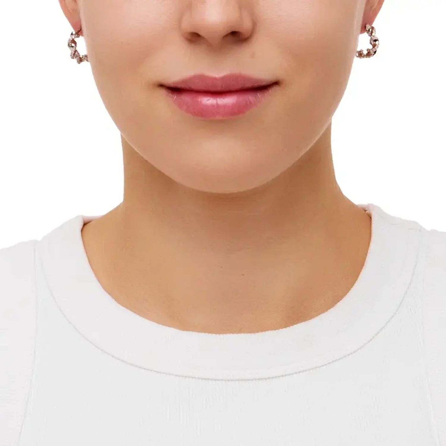 Серьги Mini Shiny Pasta Earrings - Silver