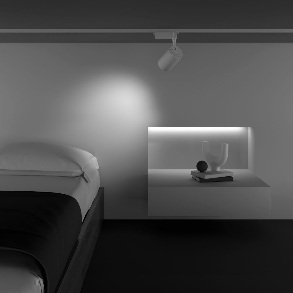 Трековый однофазный светодиодный светильник Maytoni Unity Vuoro TR003-1-26W3K-M-W