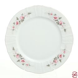 Блюдо круглое Bernadotte Серая роза платина 30 см